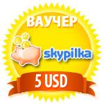 ������ 5 USD - Skype ������ !���������! (SKYPE OUT/IN) �����